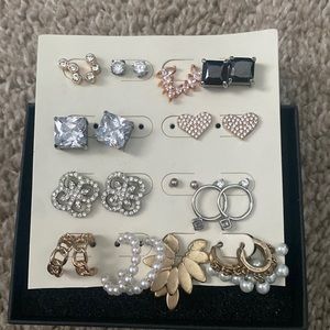 13 pairs of earrings